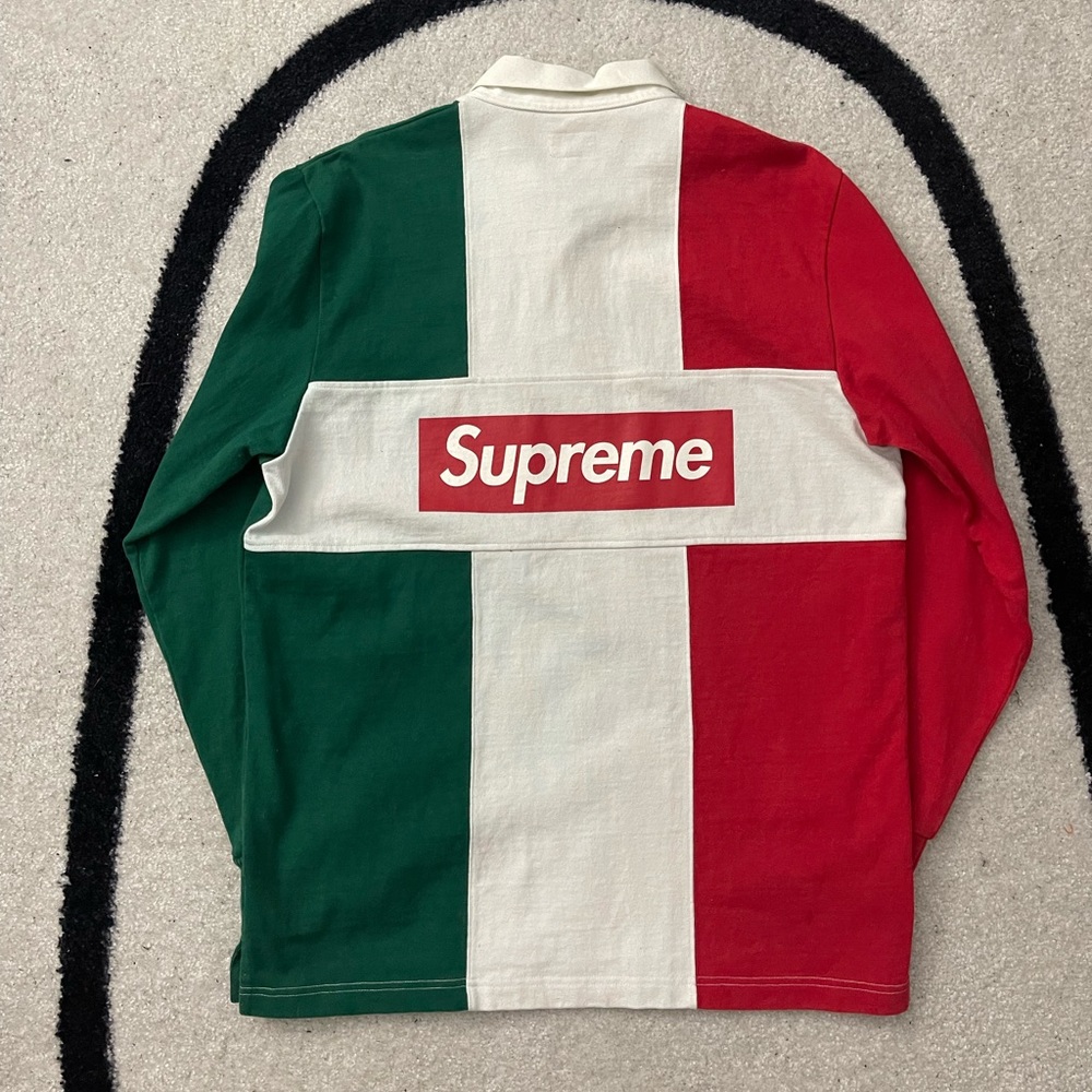 Supreme Italia Rugby Polo L/S shirt Sz. Large